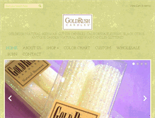 Tablet Screenshot of goldrushcandles.com